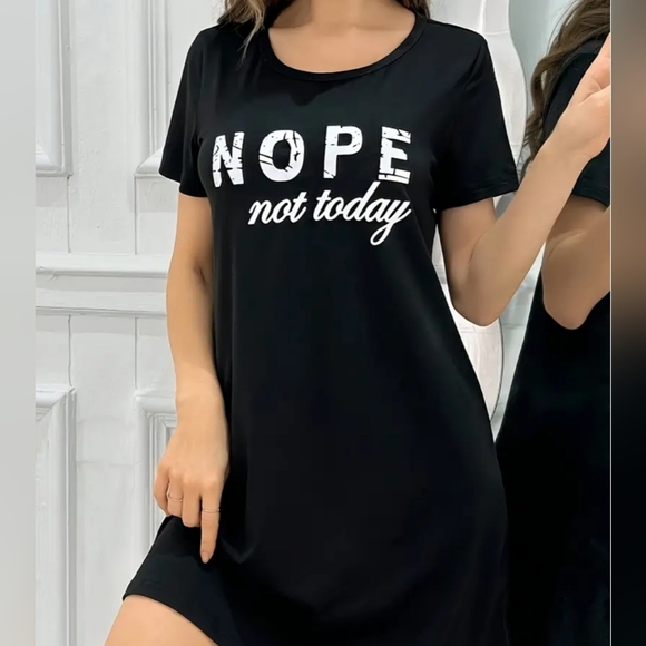 Nope Not Today Nightshirt or Long Top NWT - Picture 2 of 7